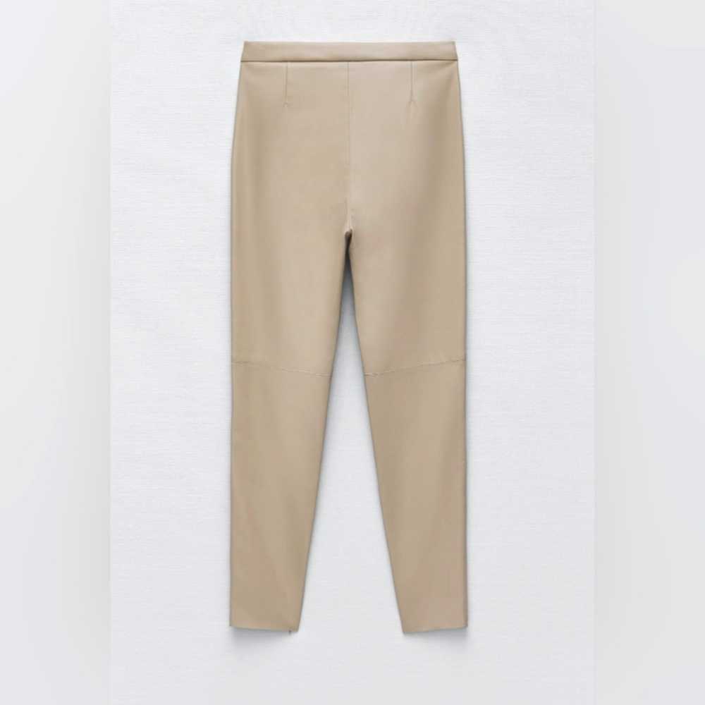 Zara high waisted faux Leggings